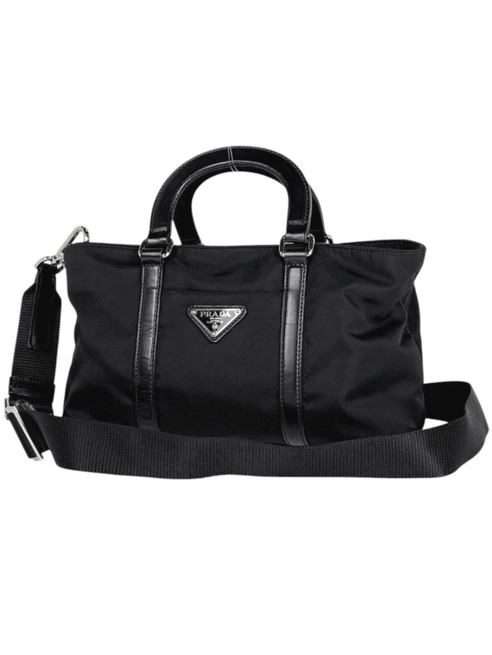 Prada Handbag 2-Way Nylon Black